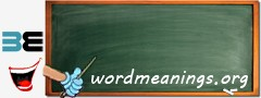 WordMeaning blackboard for e